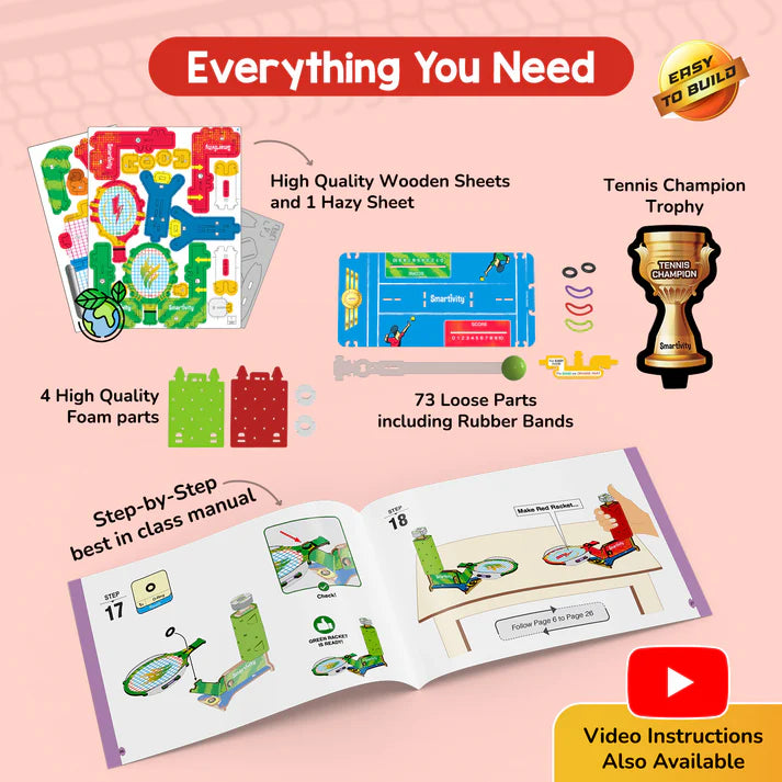 Smartivity Mini Tennis | 6 - 14 years | DIY STEM Construction Toy