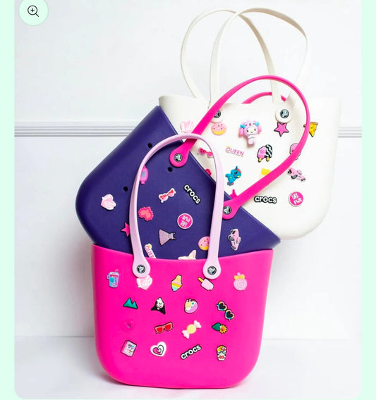 Silicon Charm Tote Bags