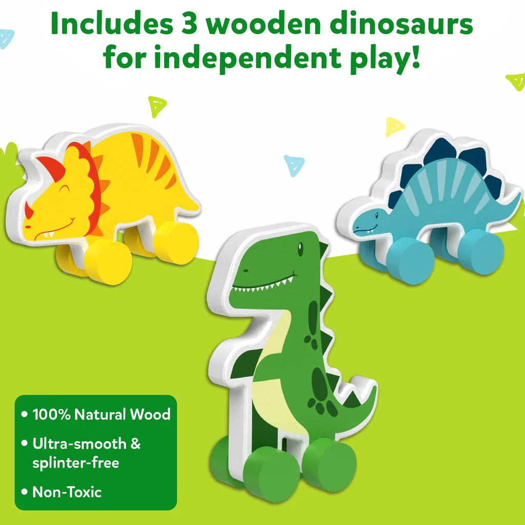 Skillmatics Wooden Animal Toys on Wheels (9 months - 3 years)