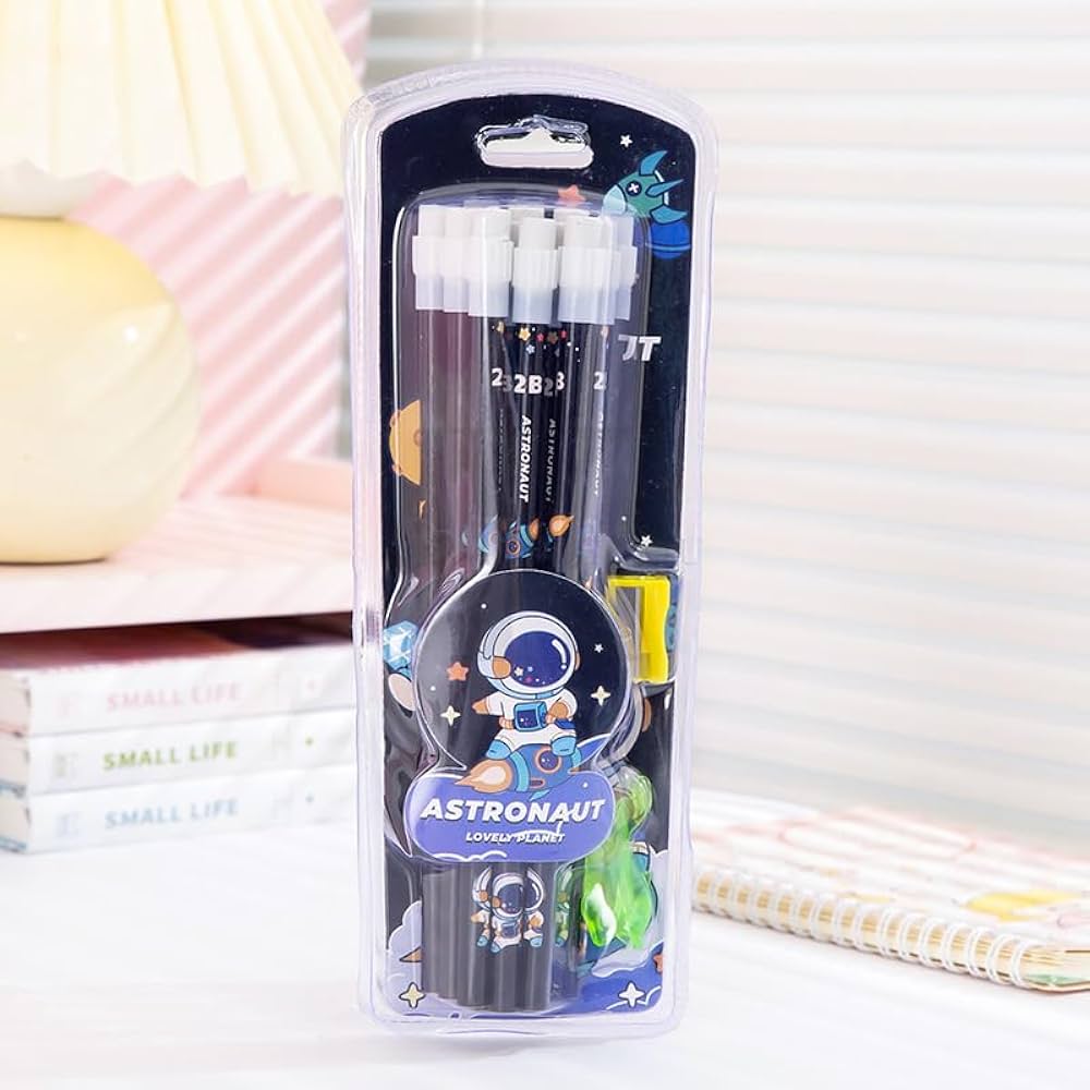 Astronaut Stationery Set of 12 HB Pencils