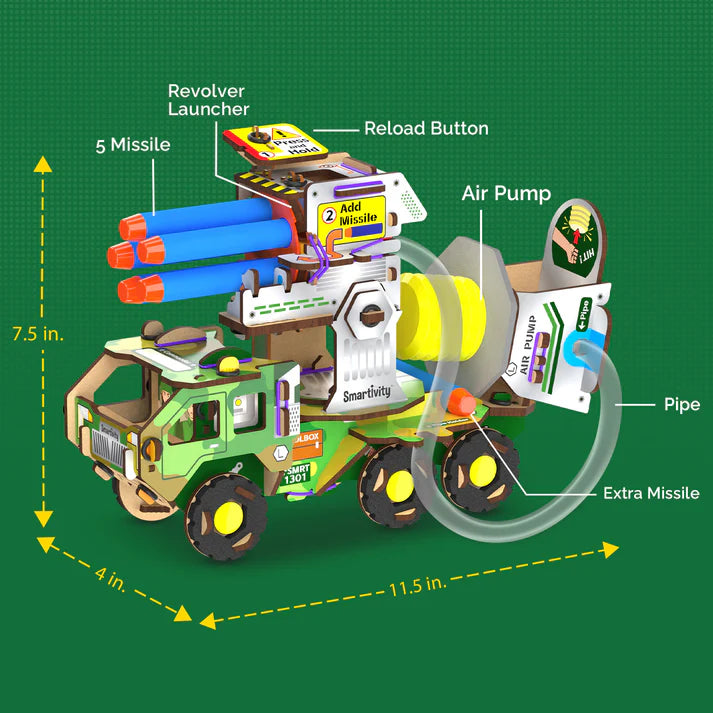 Smartivity Missile Truck | 8 - 14 years | DIY STEM Construction Toy