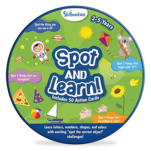 Skillmatics Jump, spot and Learn - Flash Cards for Toddlers