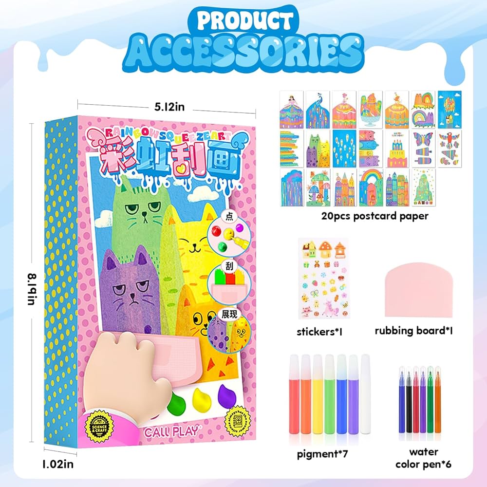 Rainbow Scratch DIY Art Kit