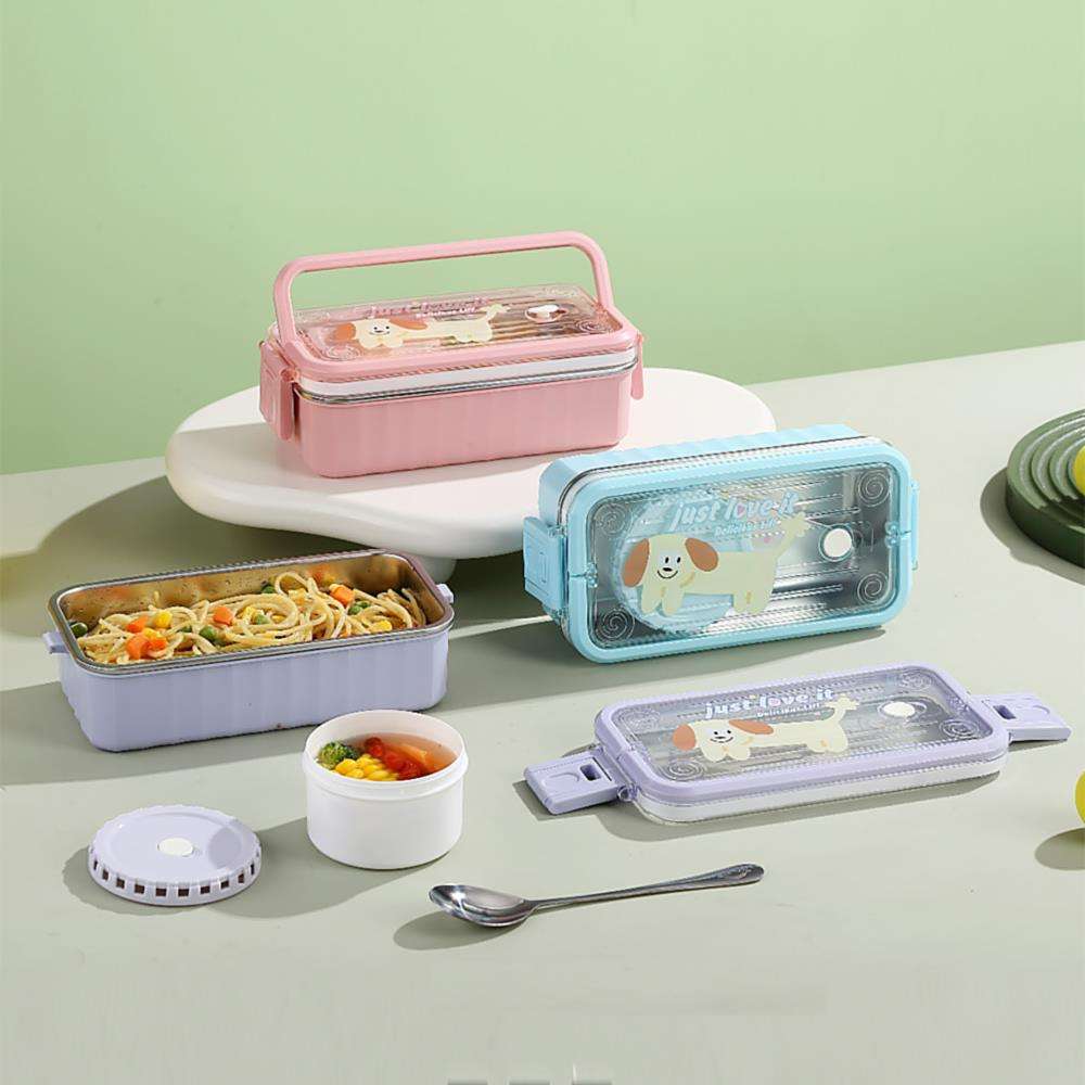 Cartoon Handheld Stainless Steel Lunch Box