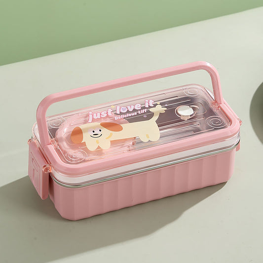 Cartoon Handheld Stainless Steel Lunch Box