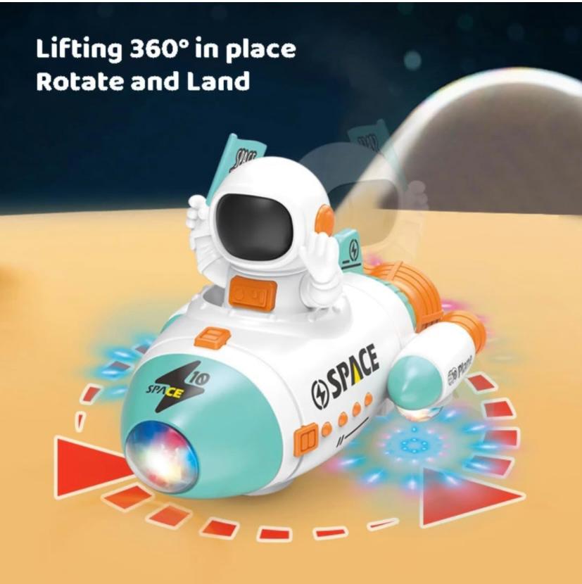 Astronaut Cartoon Rocket Space Car Toy