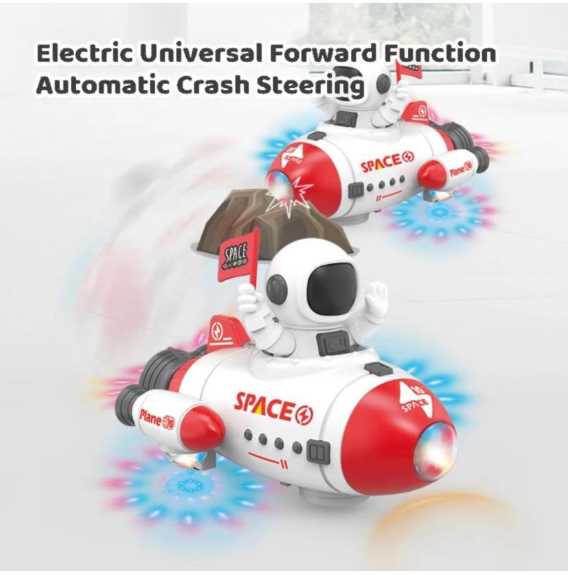 Astronaut Cartoon Rocket Space Car Toy