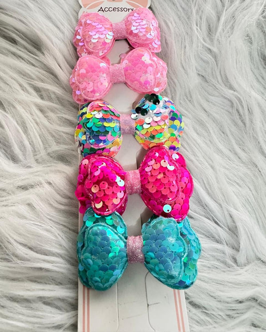 Glitter Knot Hair Pins