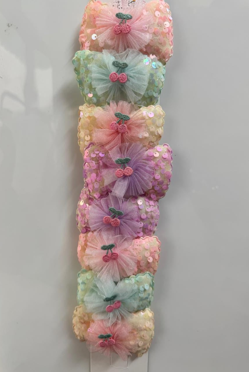 Spark Cherry Hair Pins (Pair)