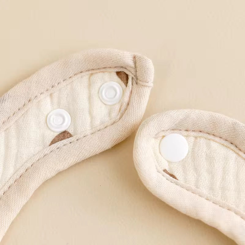 Soft Muslin Waterproof Bibs