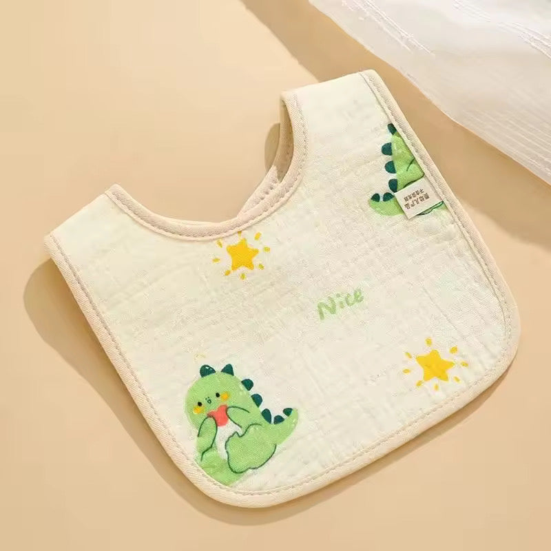 Soft Muslin Waterproof Bibs