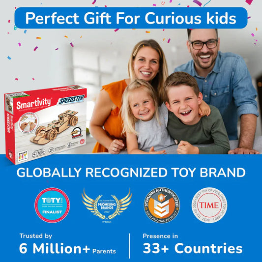 Smartivity STEM Wheels Speedster | 6-10 years | DIY STEM Construction Toy
