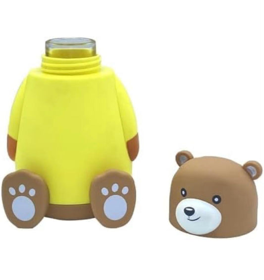 Teddy Bear Glass Flask