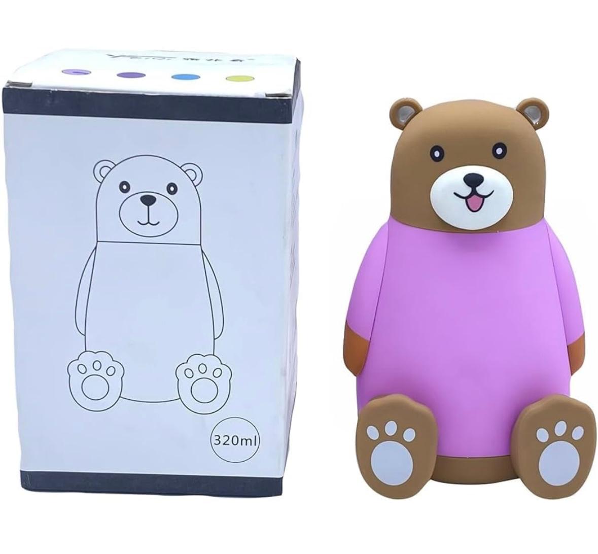 Teddy Bear Glass Flask