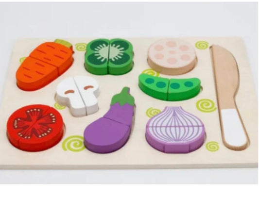 Wooden cutting puzzles