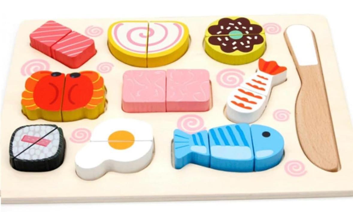 Wooden cutting puzzles