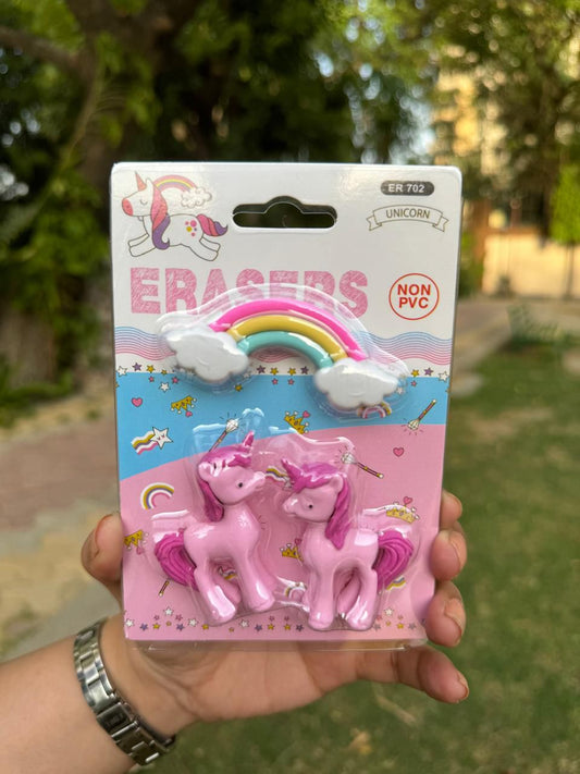 Unicorn Playset Erasers For Kids