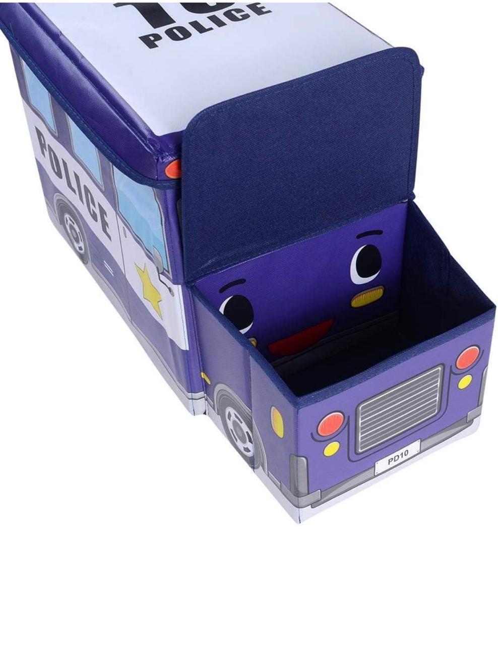 Bus Shaped Foldable Storage / Stool For Kids