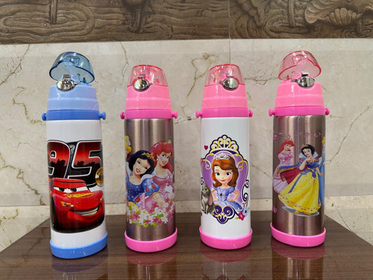 Cartoon Print Sipper Water Bottle for Kids