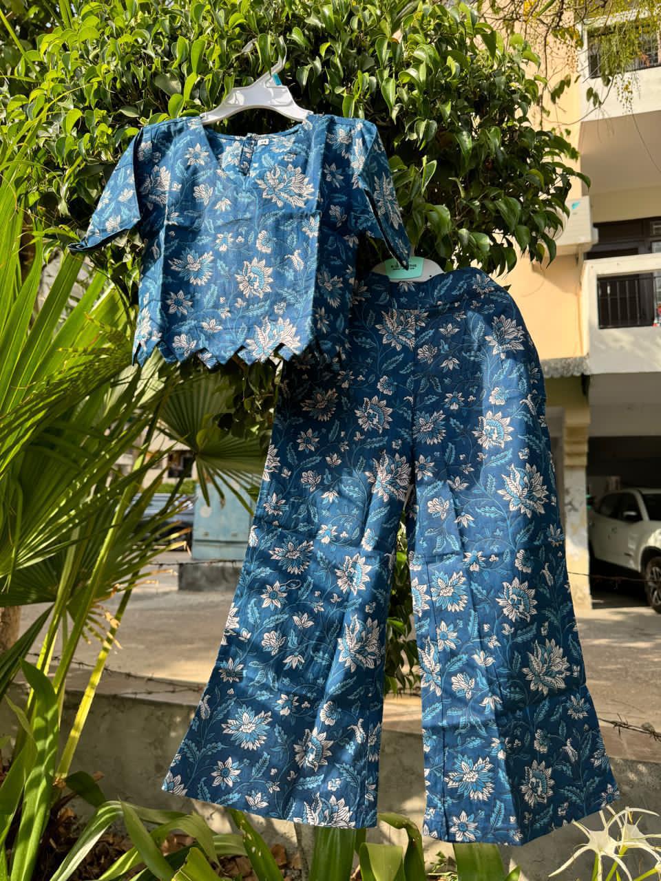 Blue Floral Coord Set