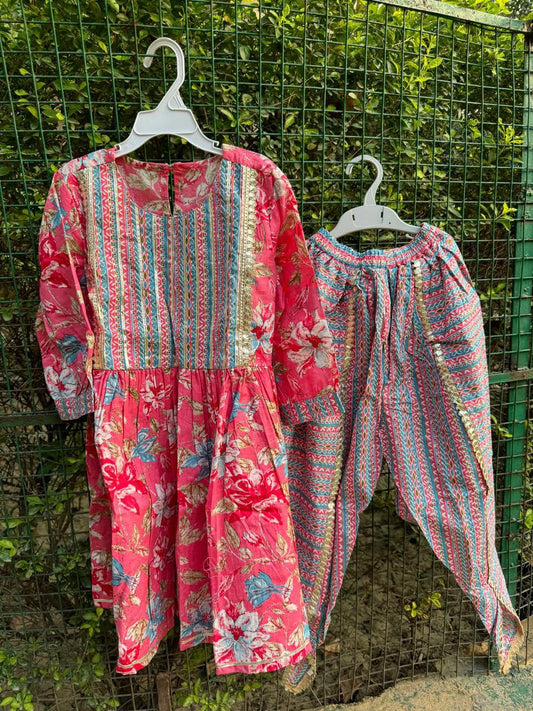 Girls Kurta Dhoti Set