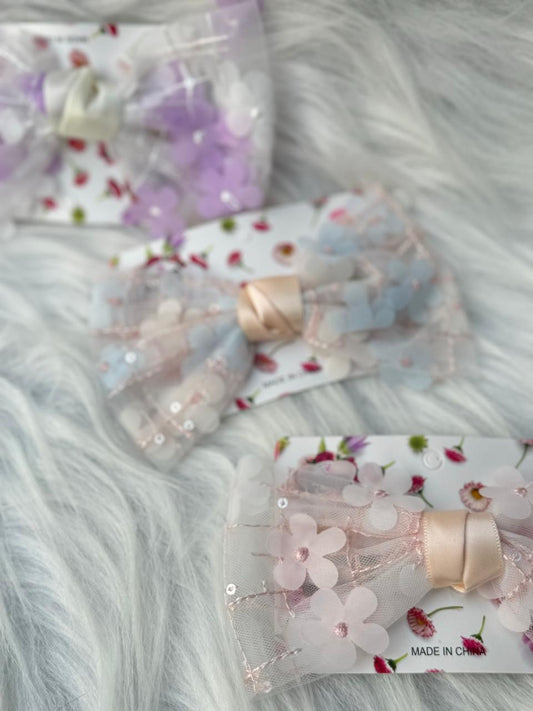 Soft Flora Hair Bows