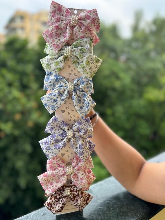 Printed With beads Bow