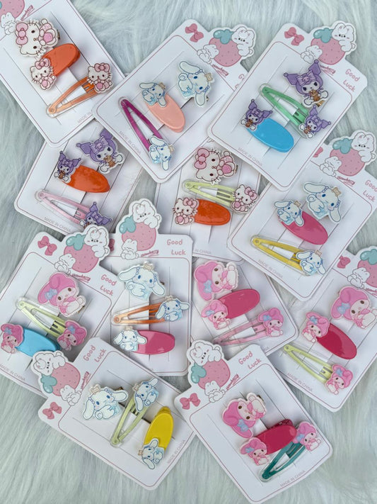 Sanrio Sweet Hair Pin Combo (Set of 3 in 1 card)