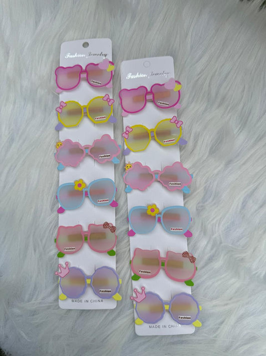 Color Pop Sunglasses Hair Pins (Pair)