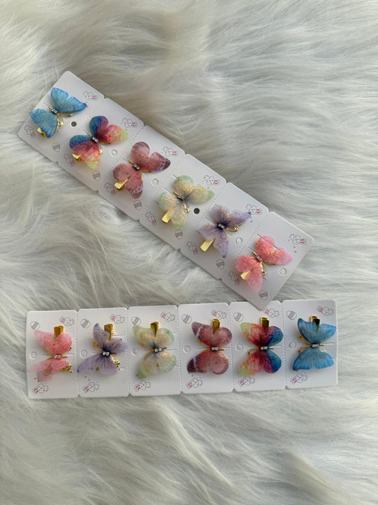 Golden Flutter Hair Pin (Pair)