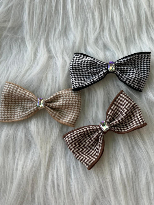 Gingham Hair Bow