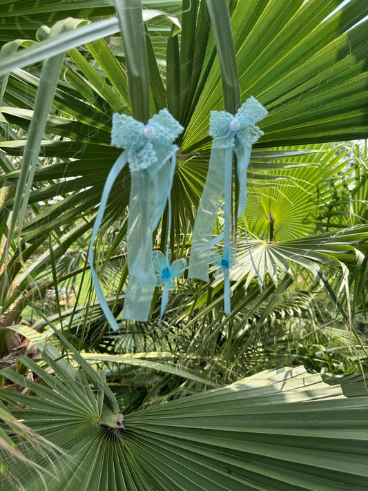 Butterfly Whimsy Ribbon Wings Hair Pins