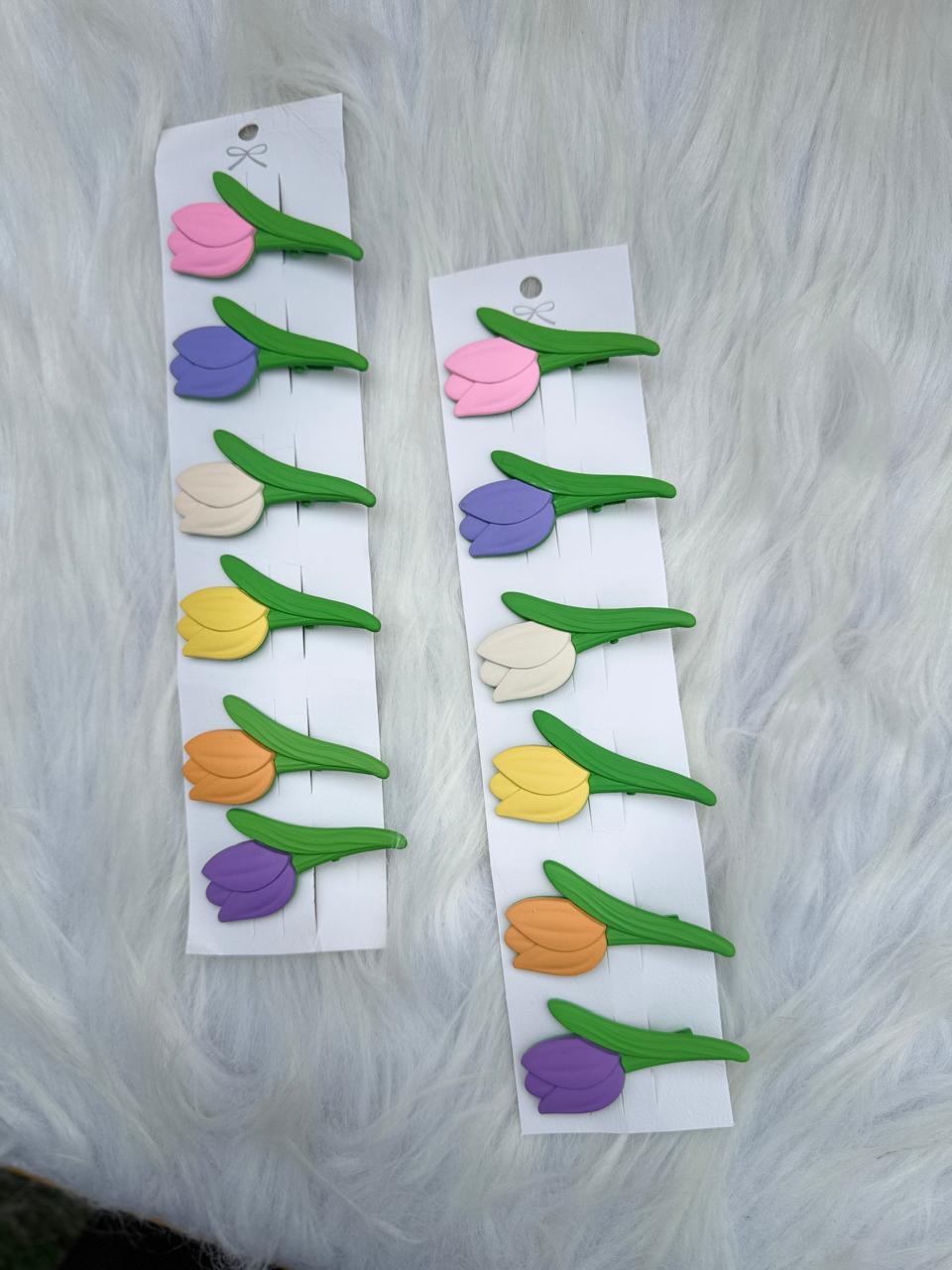 Soft Tulip Hair Pins (Pair)