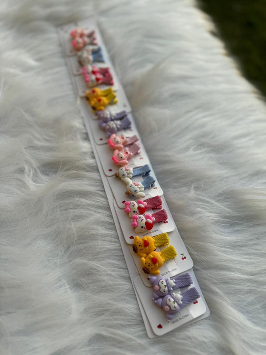 Mini Characters Hair Pins