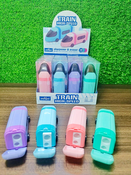 Train Dual Sharpener cum Eraser