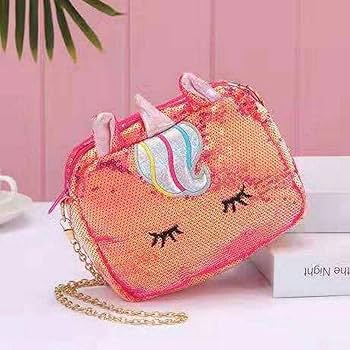 Glitter Sequin Unicorn Sling Bag