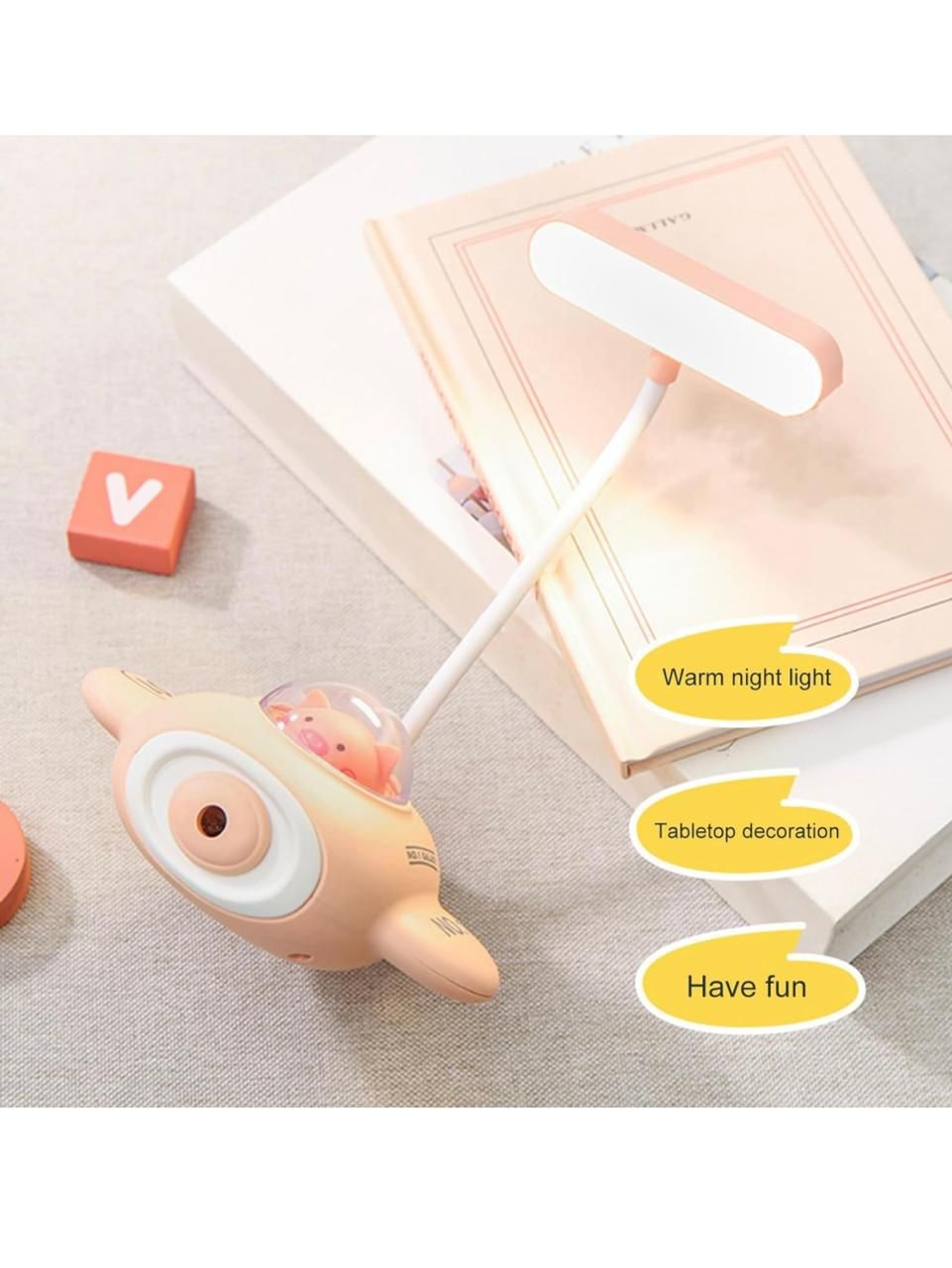 Airplane-Shaped LED Study Lamp