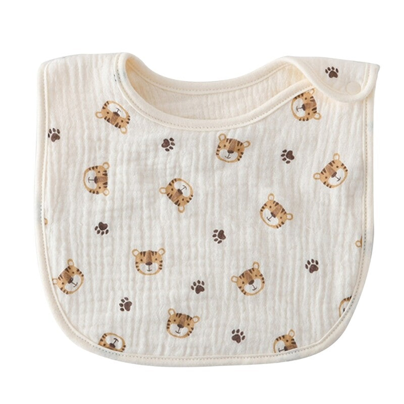 Soft Muslin Waterproof Bibs