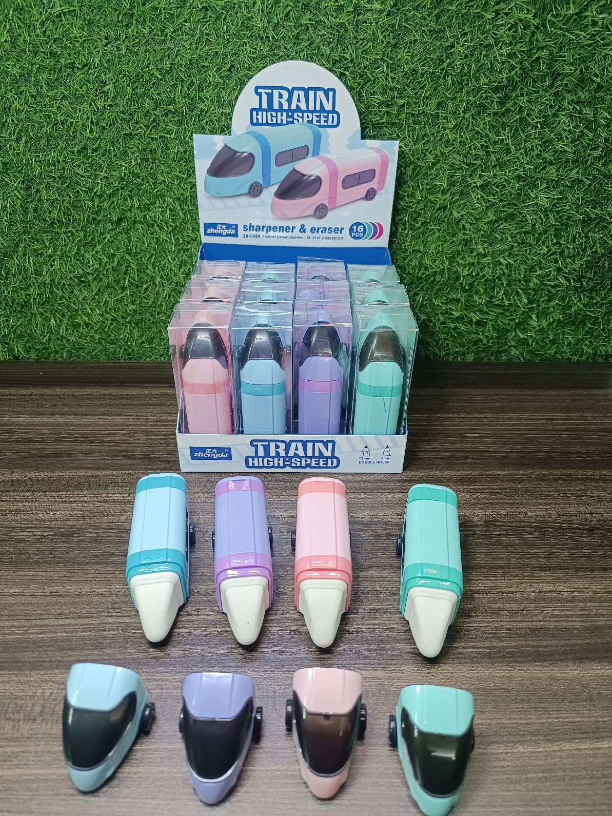 Train Dual Sharpener cum Eraser