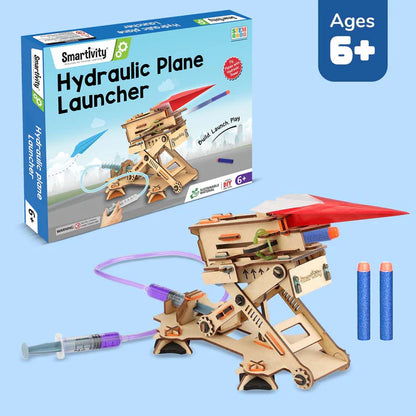 Smartivity Hydraulic Plane Launcher | 6-10 years | DIY STEM Construction Toy