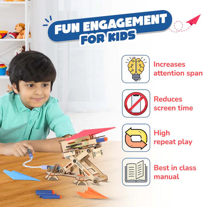 Smartivity Hydraulic Plane Launcher | 6-10 years | DIY STEM Construction Toy
