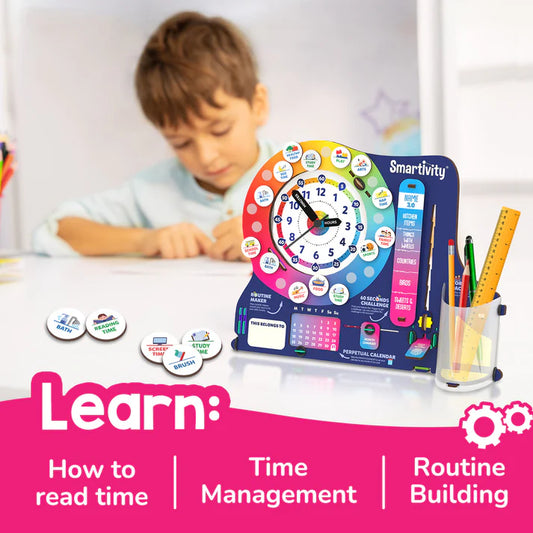 Smartivity Interactive Clock | 6 - 14 years | DIY STEM Construction Toy
