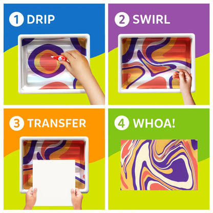 Skillmatics Marbling Magic Paint Kit | Water Marbling Kit