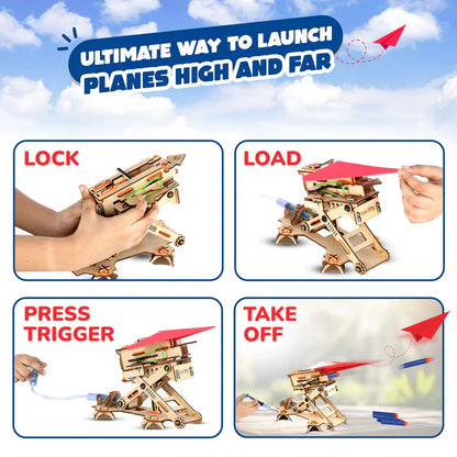 Smartivity Hydraulic Plane Launcher | 6-10 years | DIY STEM Construction Toy