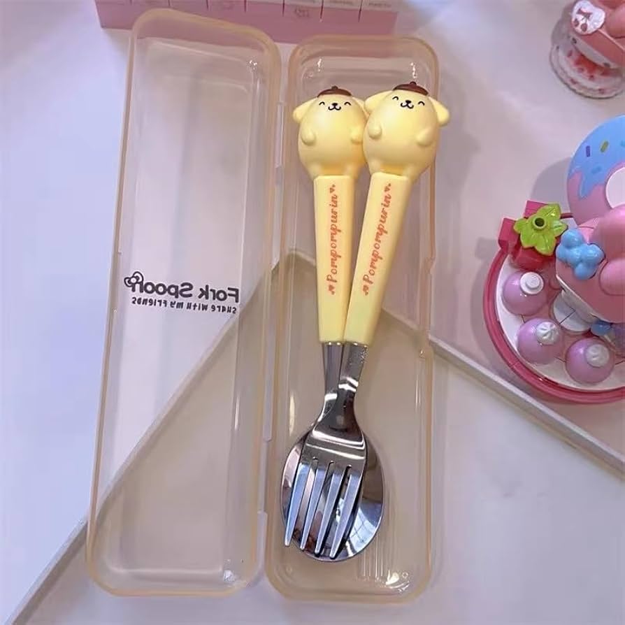 Cute Sanrio Theme Spoon Fork Set