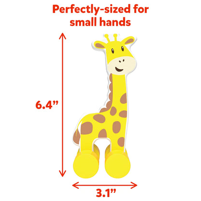 Skillmatics Wooden Animal Toys on Wheels (9 months - 3 years)