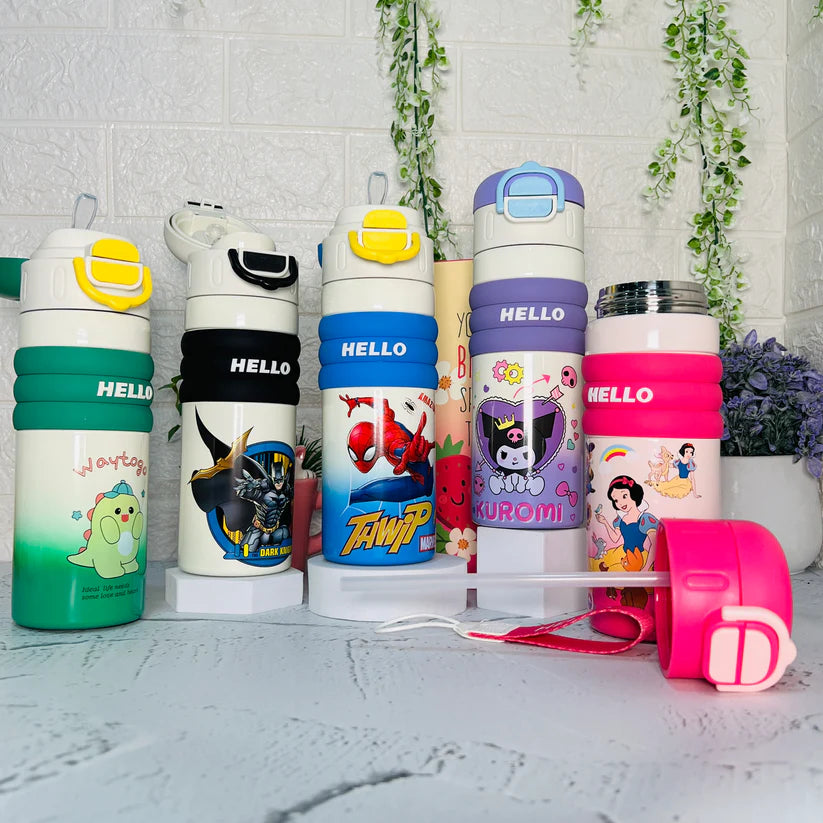 Hello-Characters Dual Cap Bottles