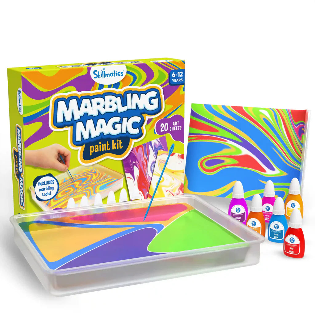 Skillmatics Marbling Magic Paint Kit | Water Marbling Kit