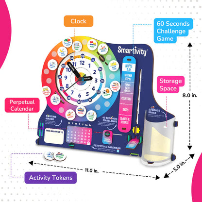 Smartivity Interactive Clock | 6 - 14 years | DIY STEM Construction Toy
