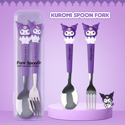Cute Sanrio Theme Spoon Fork Set